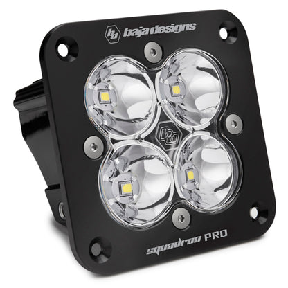 Baja Designs Squadron Pro Black Flush Mount LED Auxiliary Light Pod Clear Lens