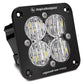 Baja Designs Squadron Pro Black Flush Mount LED Auxiliary Light Pod Clear Lens