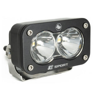 Baja Designs S2 Sport Black LED Auxiliary Light Pod Clear/Amber