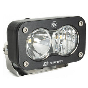 Baja Designs S2 Sport Black LED Auxiliary Light Pod Clear/Amber