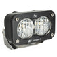 Baja Designs S2 Sport Black LED Auxiliary Light Pod Clear/Amber