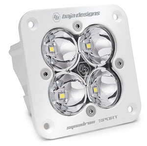Baja Designs Squadron Sport White Flush Mount LED Auxiliary Light Pod Clear Lens
