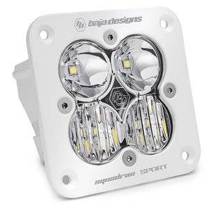 Baja Designs Squadron Sport White Flush Mount LED Auxiliary Light Pod Clear Lens