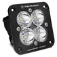 Baja Designs Squadron Sport Black Flush Mount LED Auxiliary Light Pod Clear Lens