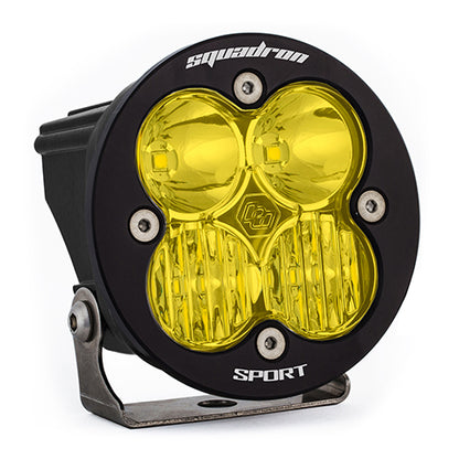 Baja Designs Squadron-R Sport Black LED Auxiliary Light Pod Amber Lens