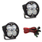 Baja Designs Squadron-R Sport Black LED Auxiliary Light Pod Pair Clear Lens