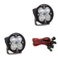Baja Designs Squadron-R Pro Black LED Auxiliary Light Pod Pair Clear Lens
