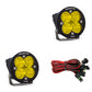 Baja Designs Squadron-R Pro Black LED Auxiliary Light Pod Pair Amber Lens
