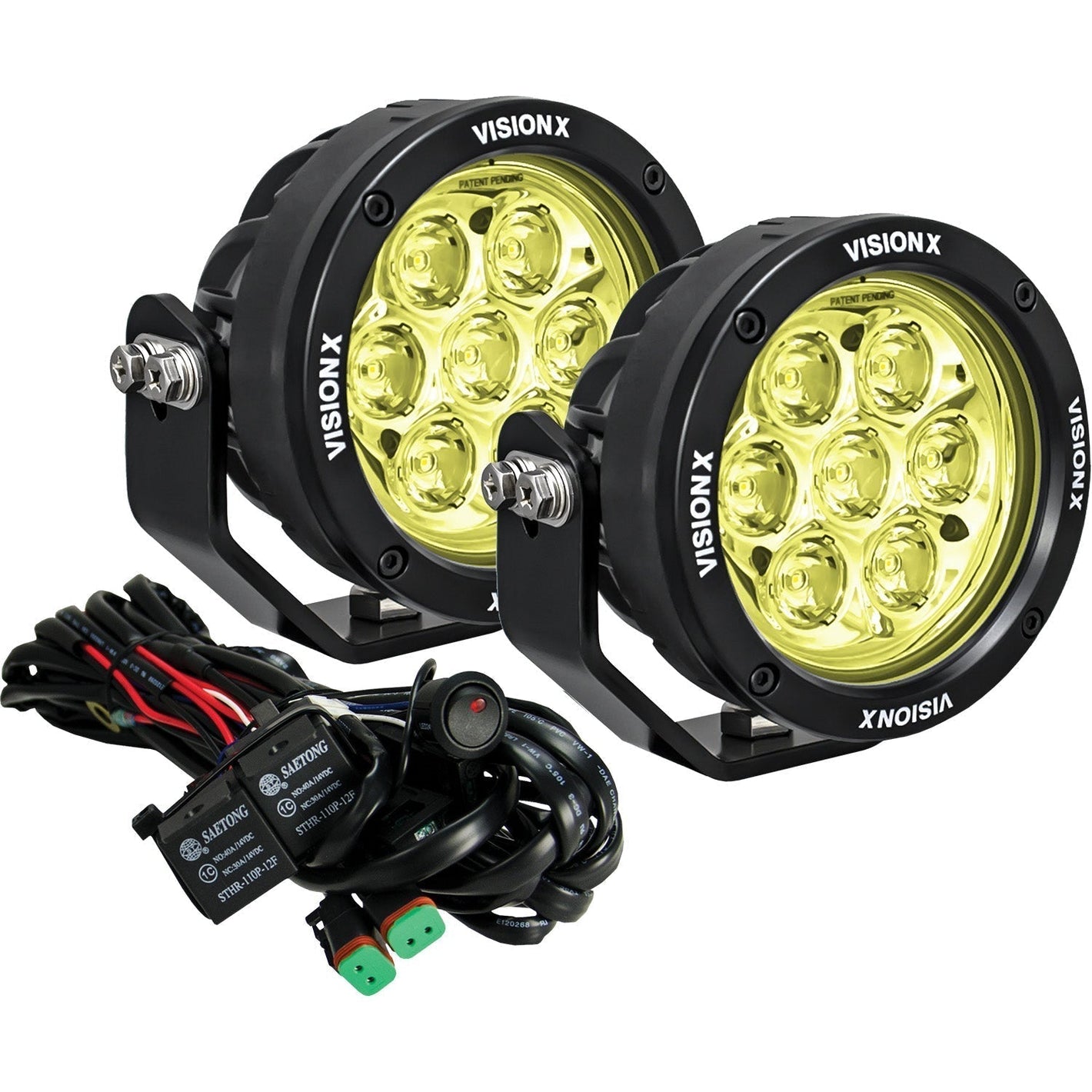 Vision X 4.7" Round CG2 SAE Multi-LED Light Cannon Kit