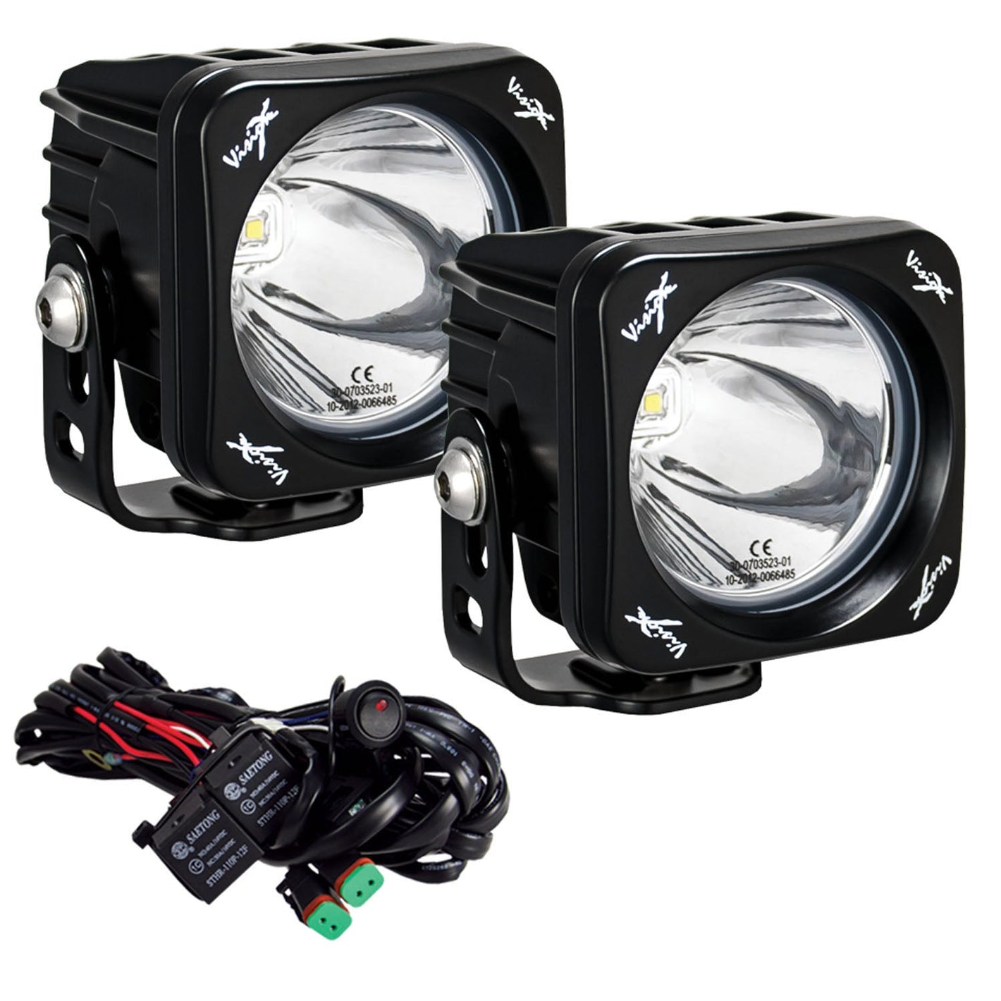 Vision X 3" Square CG2 Single LED Light Cannon Kit
