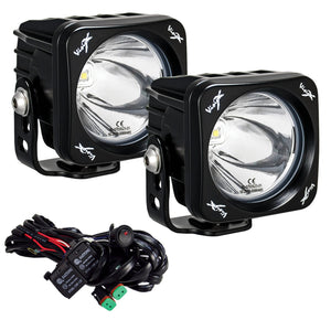 Vision X 3" Square CG2 Single LED Light Cannon Kit